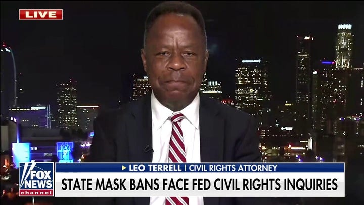 Leo Terrell slams 'political witch hunt' by Biden admin against states opposing mask mandates
