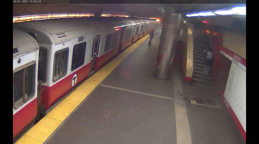 Woman nearly hit by falling ceiling panel at Boston subway stop: video