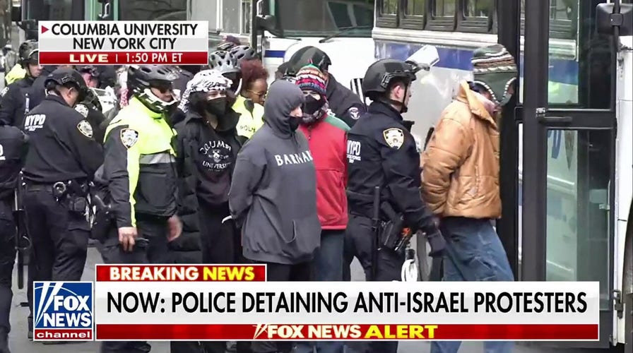 NYPD arresting Columbia University anti-Israel protesters