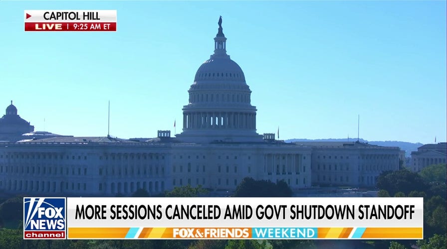 Trump says government shutdown layoffs are 'up to' Dems as standoff continues