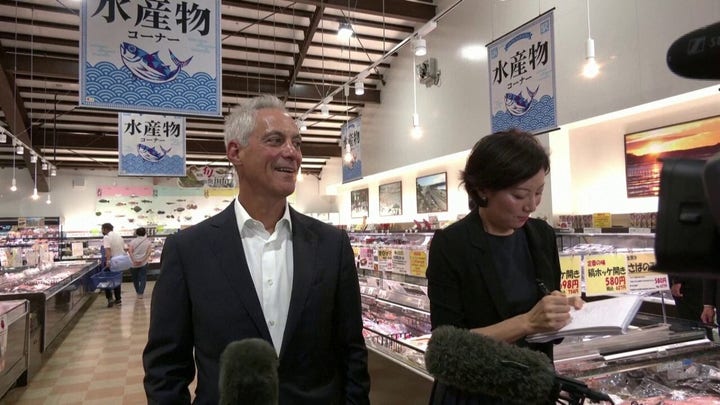 Rahm Emanuel eats Fukushima fish amid nuclear wastewater panic