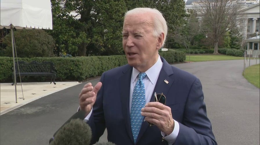 Biden tells reporters it's the media's fault that Trump is leading him in the polls.