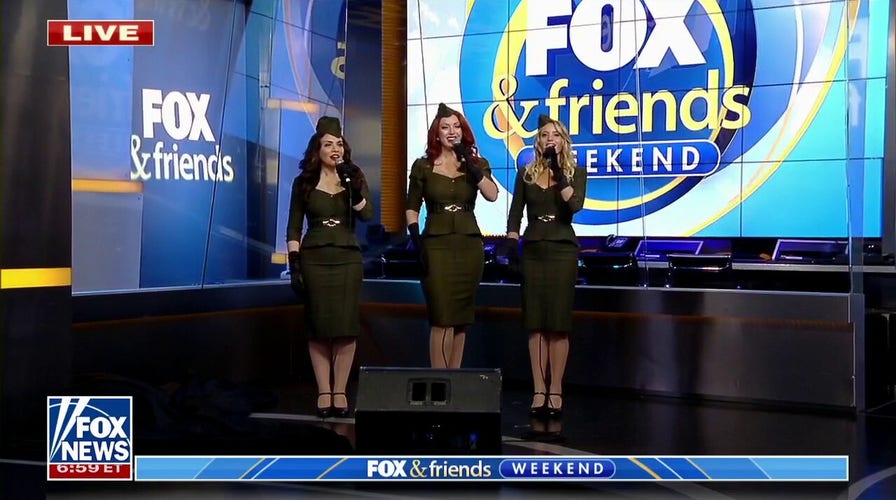 ‘American Bombshells’ perform ‘America the Beautiful’ in honor of Veterans Day weekend