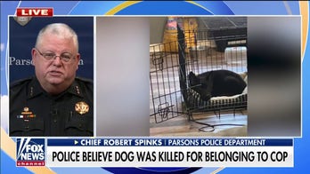 Kansas police chief says officer's puppy targeted in 'dark, evil, heinous' crime