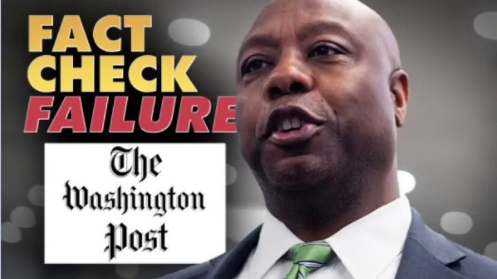 Washington Post under fire for Tim Scott 'fact-check' 