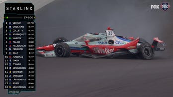 Ed Carpenter is out of Indy 500 after colliding into wall on Lap 27