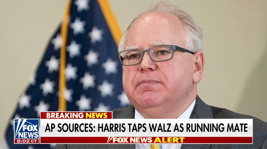 Tim Walz reportedly selected as Kamala Harris VP