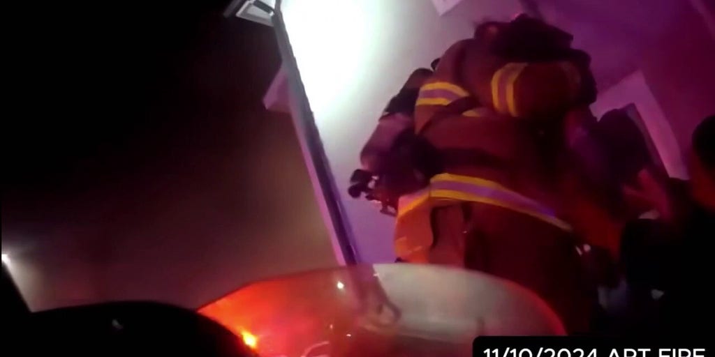 Texas firefighter pulls 2-year-old from burning apartment building in dramatic rescue