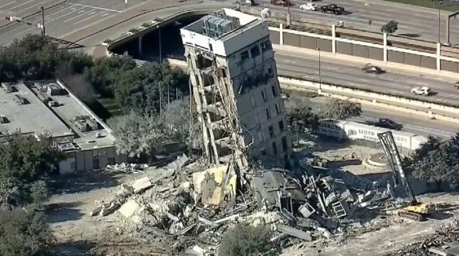 'Leaning Tower of Dallas' remains standing after building implosion