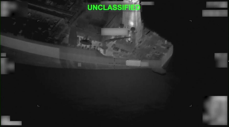 CENTCOM releases video of tanker disabled during Iran blockade