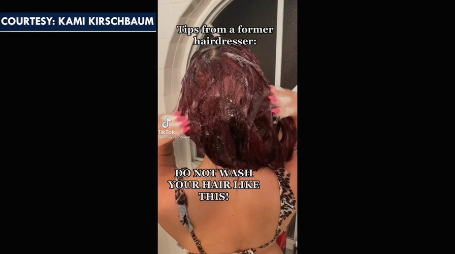 Former hairdresser on TikTok shows how to wash hair the right way