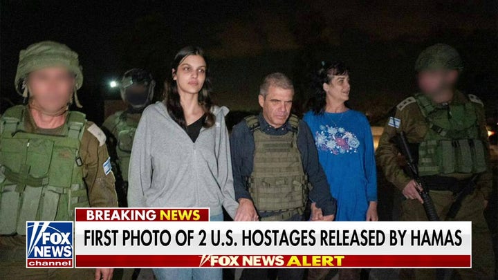 First photo of two US hostages released by Hamas emerges