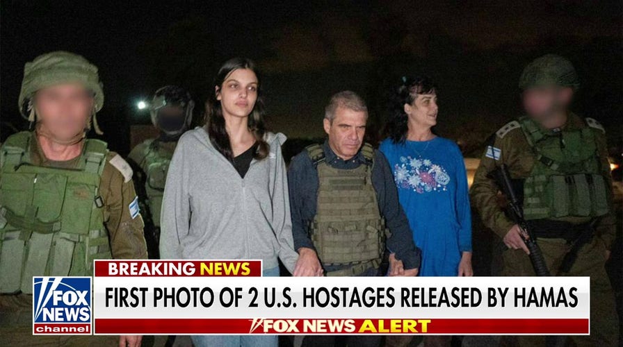 First photo of two US hostages released by Hamas emerges