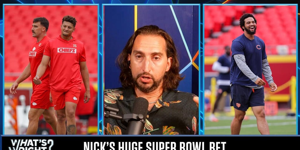 Nick is betting on a Patrick Mahomes-Chiefs vs Caleb Williams-Bears Super Bowl LIX | What's Wright?