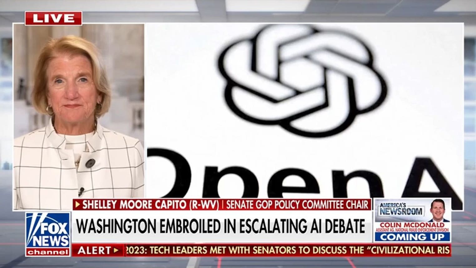 Sen Capito warns of AI risks as Congress debates regulation