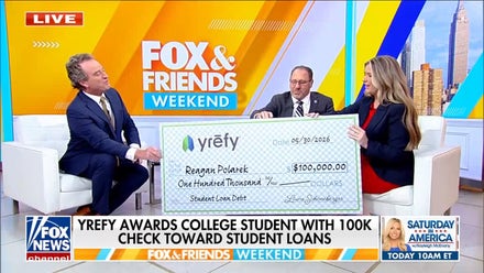 Yrefy surprises college student with $100,000 to pay off student loan debt