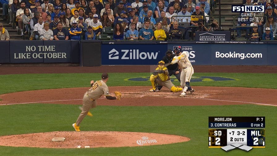 William Contreras crushes solo home run, giving Brewers lead over Padres