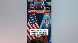 Sec. Hegseth slams ABC reporter for 'indictment framed as a question'