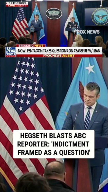 Sec. Hegseth slams ABC reporter for 'indictment framed as a question'
