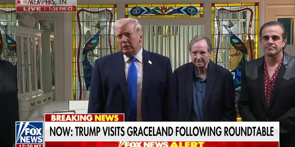 President Donald Trump gets a tour of Graceland: Elvis would be 'very happy' about this