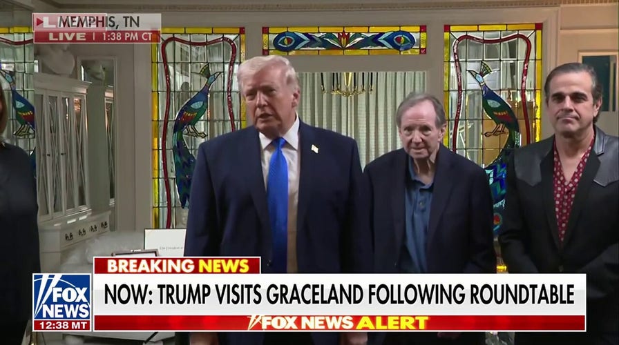 President Donald Trump gets a tour of Graceland: Elvis would be 'very happy' about this