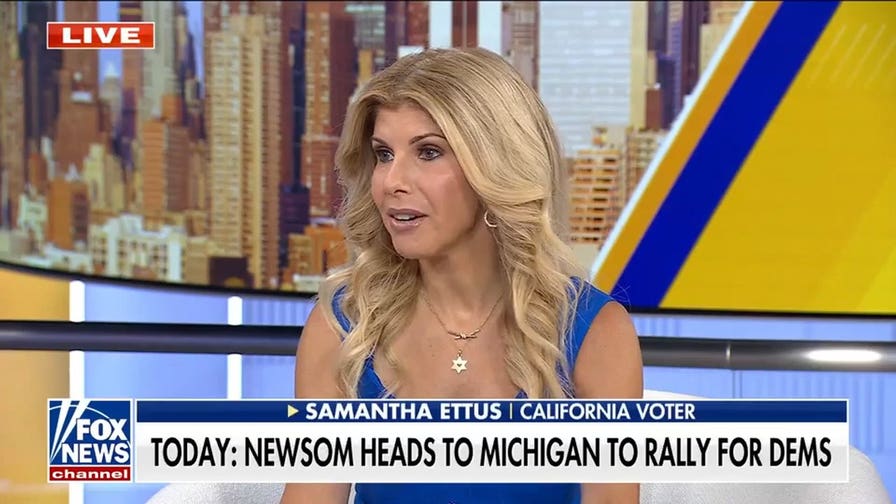 Newsom heads to Michigan to rally for Democrats