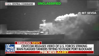 CENTCOM releases video of US forces striking Iran-flagged tankers