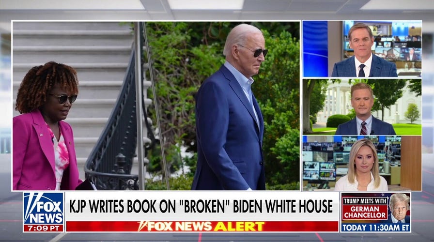 Peter Doocy, Jacqui Heinrich share shock over Karine Jean-Pierre ditching Democrats: 'She was wrong'