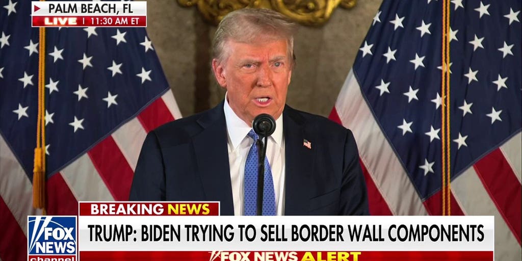Trump: Biden selling border wall materials 'almost a criminal act ...