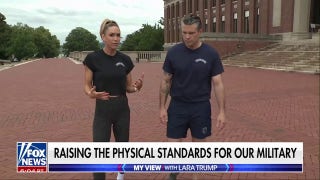 Lara Trump trains at Ft. McNair with Secretary Hegseth