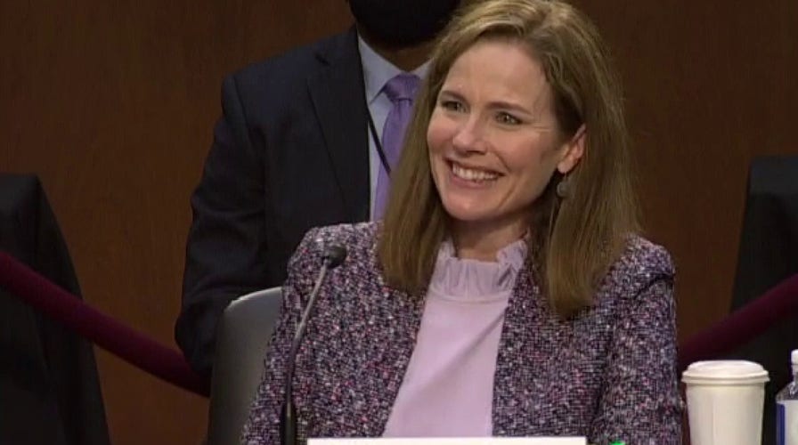 Barrett admits she had glass of wine after long confirmation hearing day: 'I needed that'