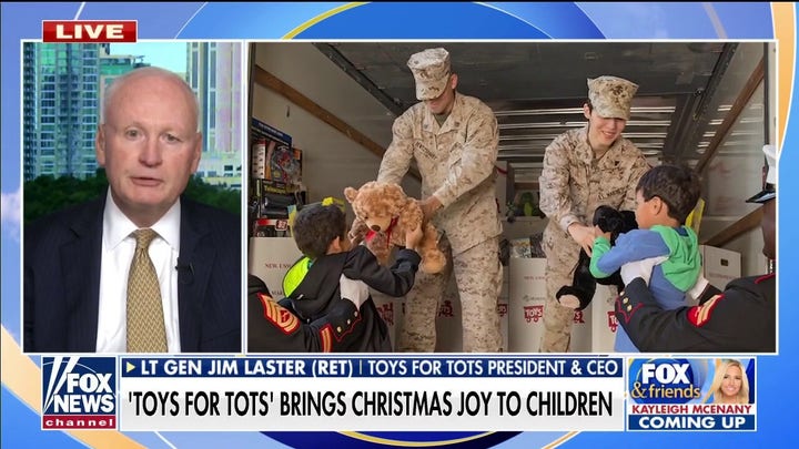 Toys for Tots provides Christmas gifts to children affected by deadly tornadoes, Afghan refugees