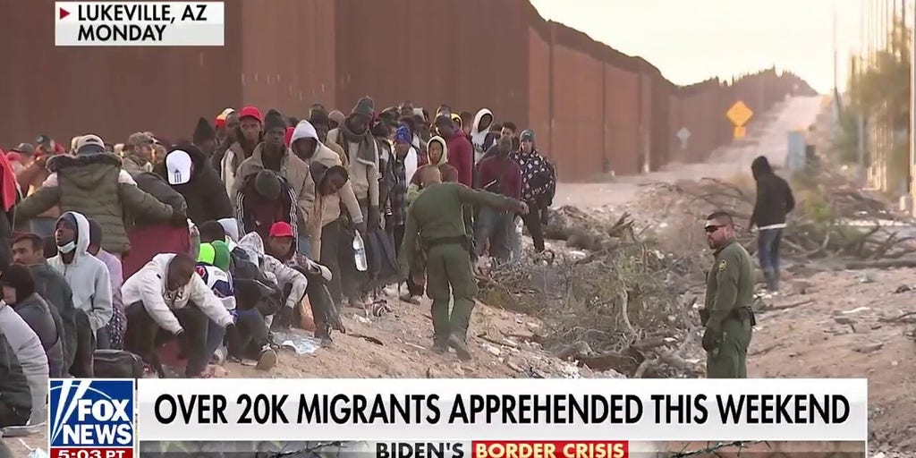 20,000 migrants apprehended over the weekend, including sex offenders and gang members | Fox News Video