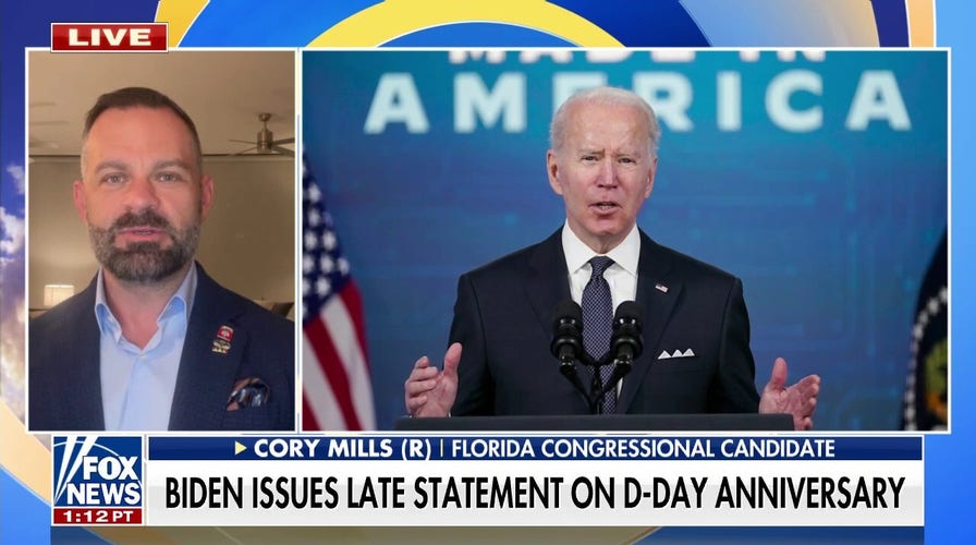 Biden blasted by combat veteran for late D-Day commemoration