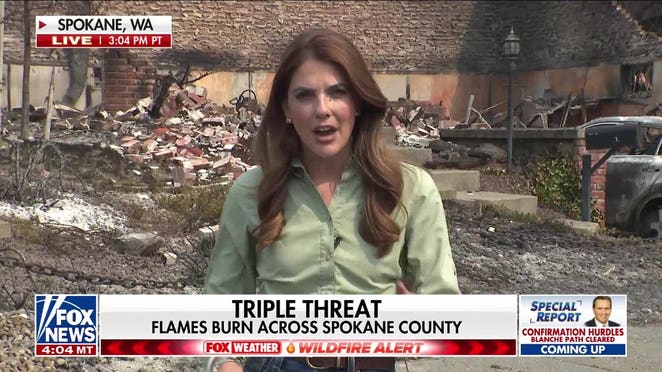 Wildfires destroy hundreds of structures as thousands evacuate across Spokane County