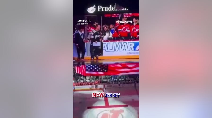 NJ Gov Mikie Sherrill MET WITH BOOS at puck drop