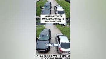 Lighting strikes dangerously close to Florida mother