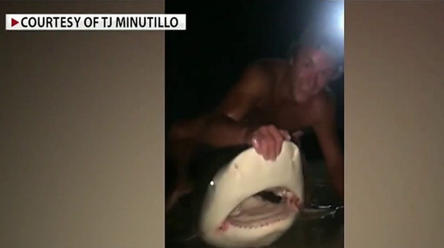 Fox News goes on shark patrol with police off coast of Long Island, NY