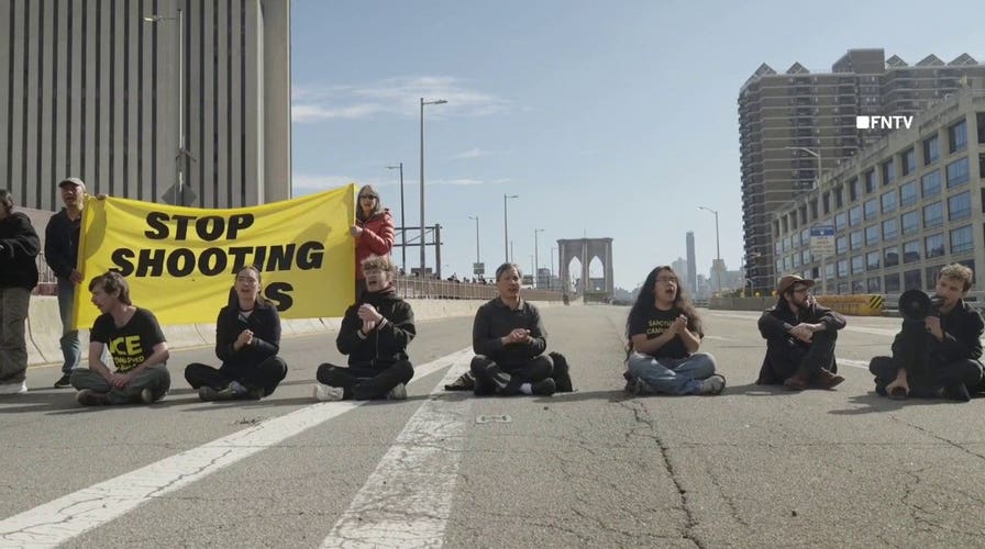 Radicals bring life in America's largest city to screeching halt and vandalize 9/11 Memorial