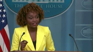 Flashback: KJP delivers flat April Fools joke on Hatch Act as White House celebrated Easter