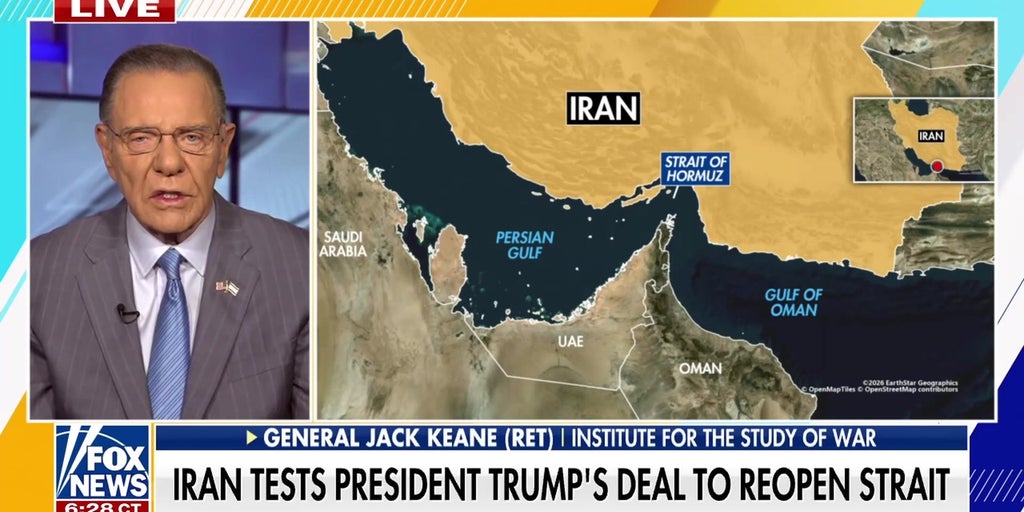 General Jack Keane warns Iran US will not tolerate Strait of Hormuz actions