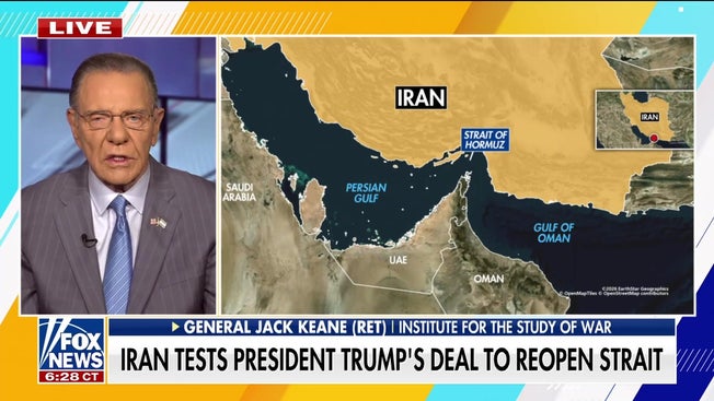 General Jack Keane warns Iran US will not tolerate Strait of Hormuz actions