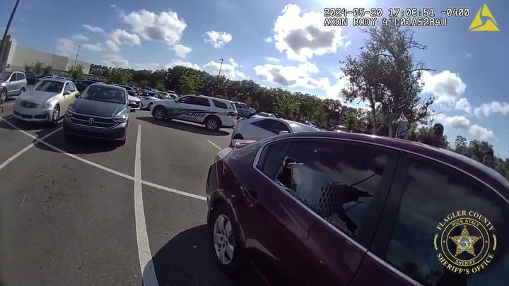Florida deputy shatters car window to rescue toddler from hot, locked vehicle