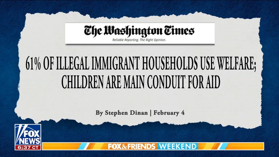 Illegal immigrant households' welfare use nearly doubles US-born, study shows