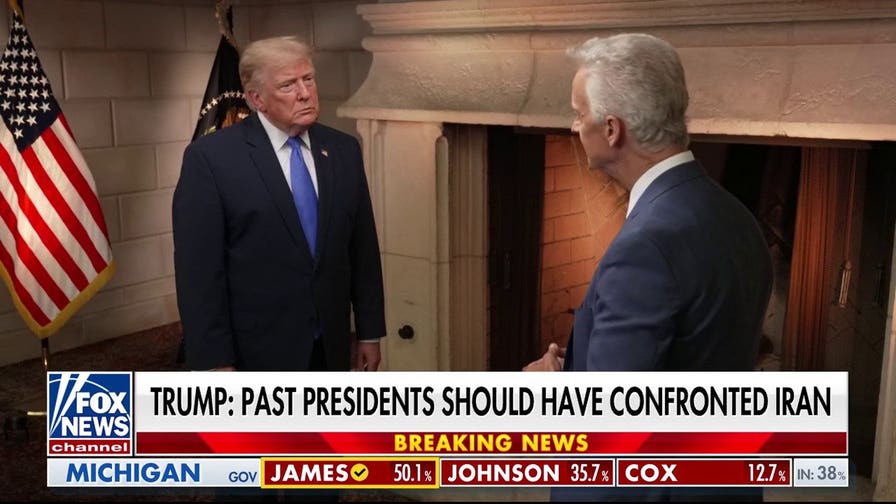 President Trump says past presidents should have confronted Iran