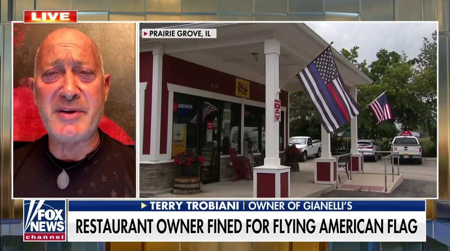 Restaurant owner who said he was fined for flying an American flag hits back against village claiming he ‘distorted the facts’