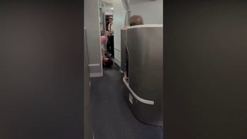 American Airlines passenger restrained, knocked down while trying to enter pilot cockpit: video