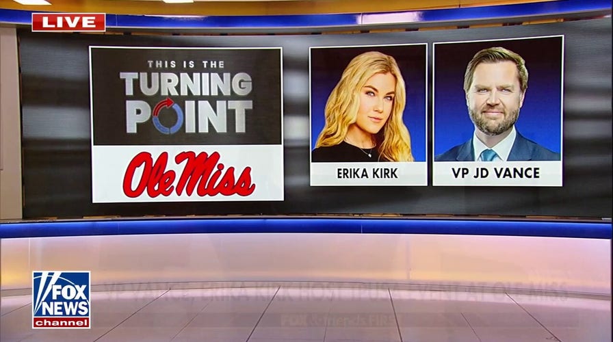 JD Vance, Erika Kirk to headline massive TPUSA event at Ole Miss