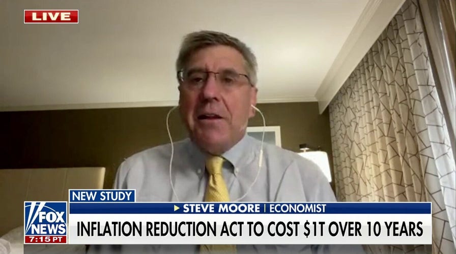 Steve Moore slams cost of Biden’s spending bill: ‘Out of control’