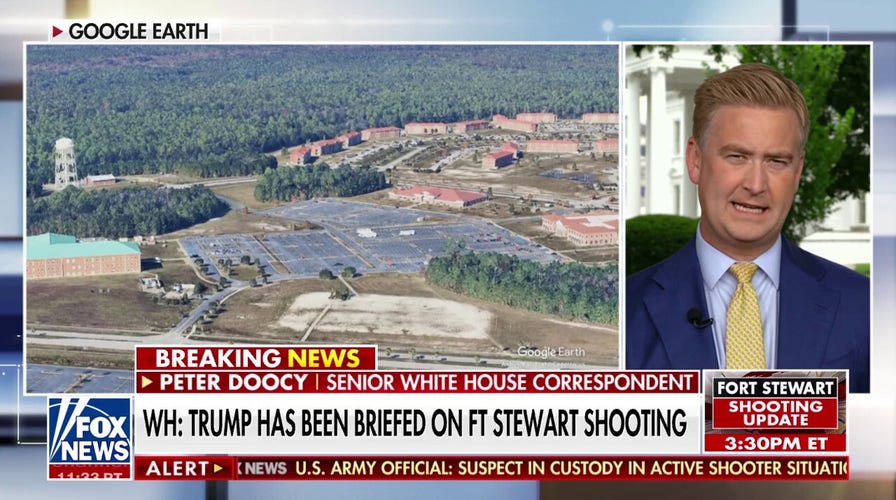 White House: Trump receiving updates on Fort Stewart shooting from Oval Office